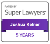 Rated by Super Lawyers | Joshua Kelner | 5 Years